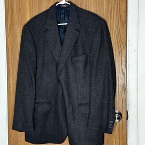 Andrew Fezza‎ New York Sports Suit Jacket Men's Sz 46R 100% Camel Hair Brown